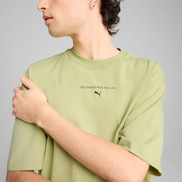 Playera Graphics "The Cat" para hombre, Pistachio Green, extralarge